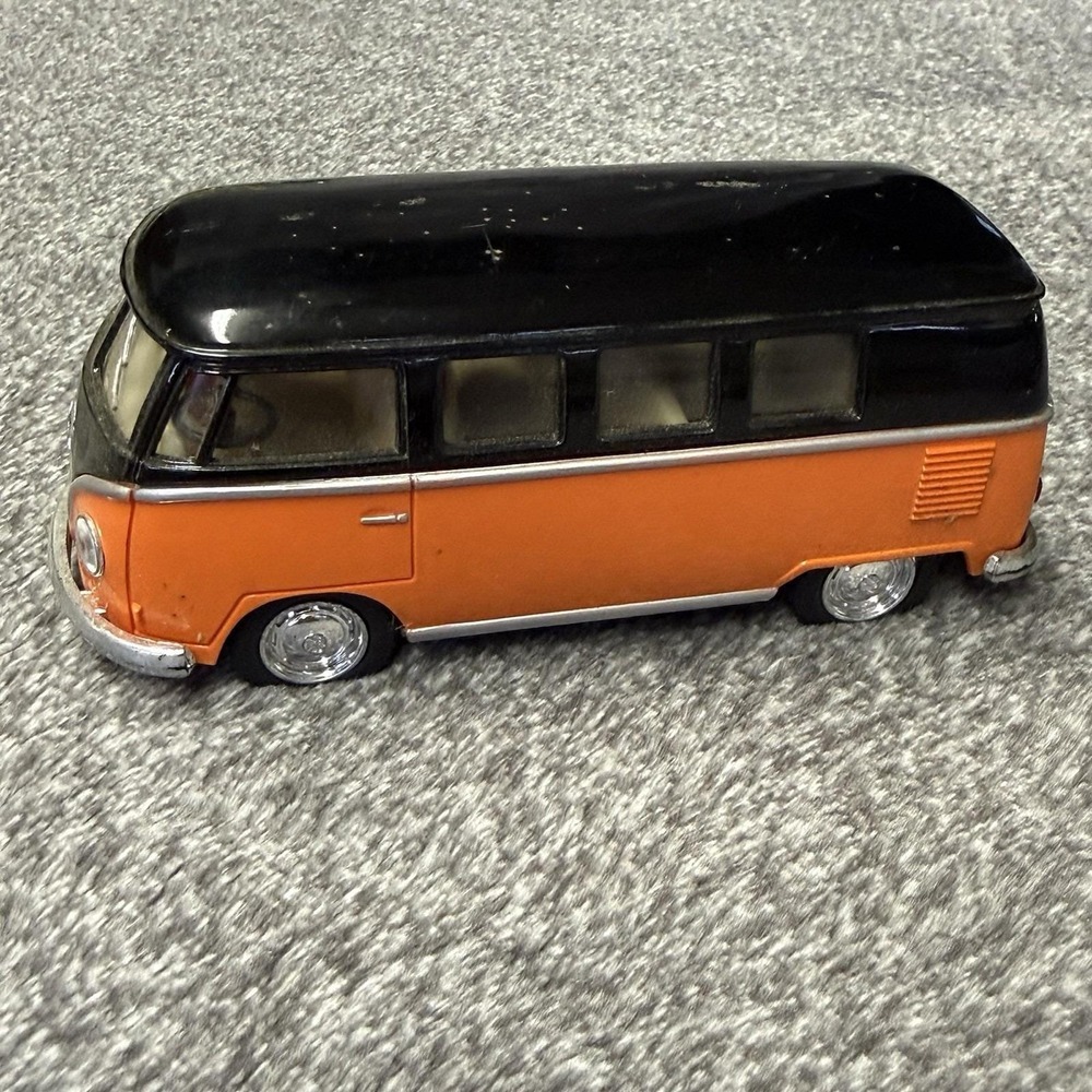 New 5" Kinsmart 1962 VW Volkswagen Classical Bus Diecast Model Toy 1:32- Orange